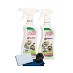 Kit 2 Frasco 500ml + Pano + Esponja aço + Esponja Supergreen Sem Cheiro